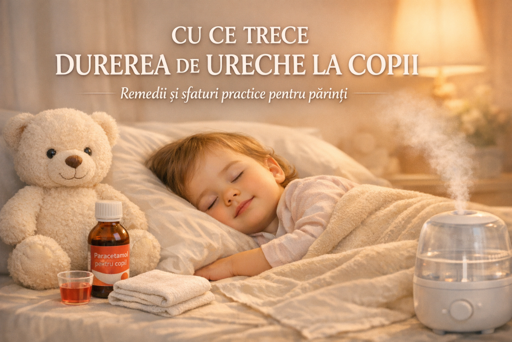 Cu ce trece durerea de ureche la copii? Remedii și tratamente sigure în 2026